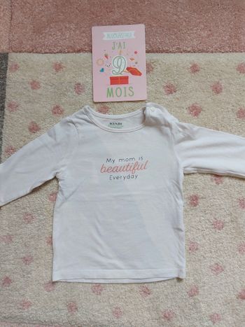 Tee-shirt ml kiabi 9 mois