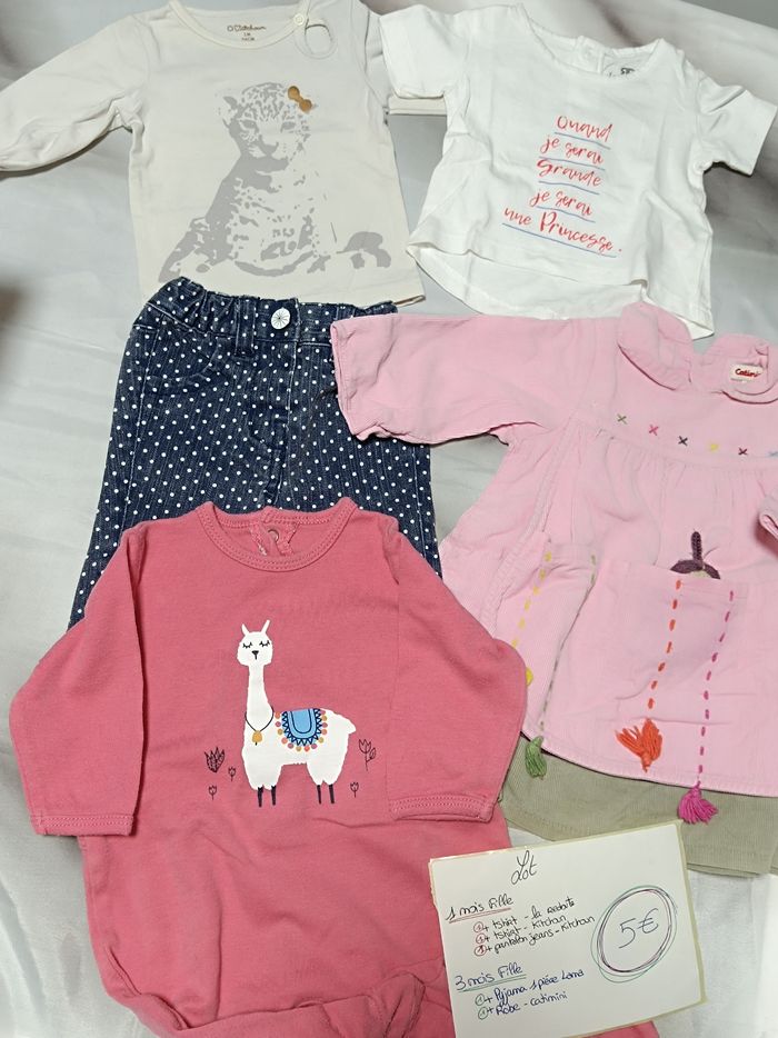 Lot 1-3 mois fille đ©·