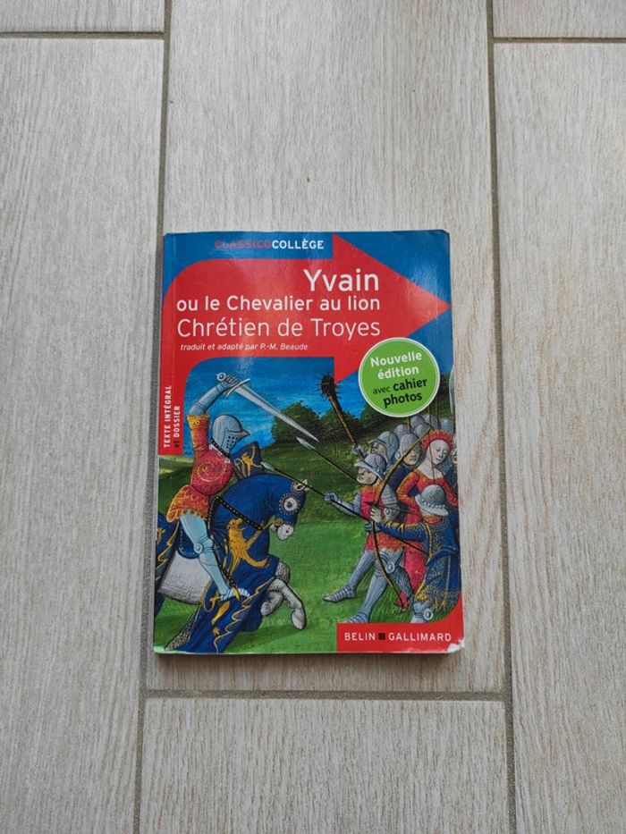 Classico collège Yvain ou le chevalier au lion Chrétien de Troyes