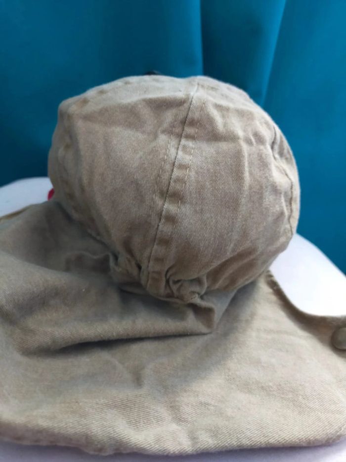 Casquette en jean style saharienne vintage – 100% coton - photo numéro 6