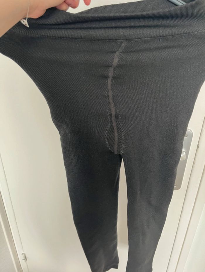 Legging gris en laine - photo numéro 2