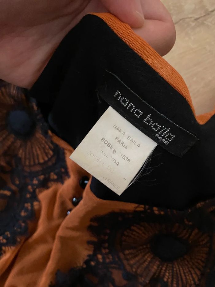 Robe orange et noire nana baila - photo numéro 3