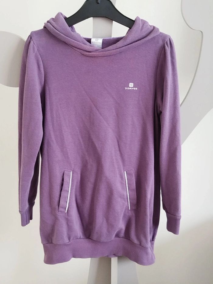 Sweat violet Domyos taille 8 ans