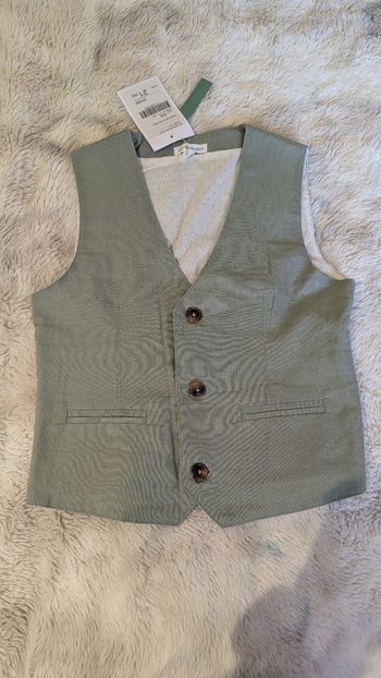 Gilet de costume sans manche Vertbaudet taille 6 ans neuf