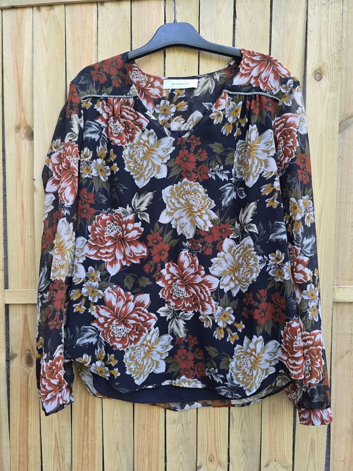 Blouse fleurie 🍒Promod🍒très bon état taille 38/40