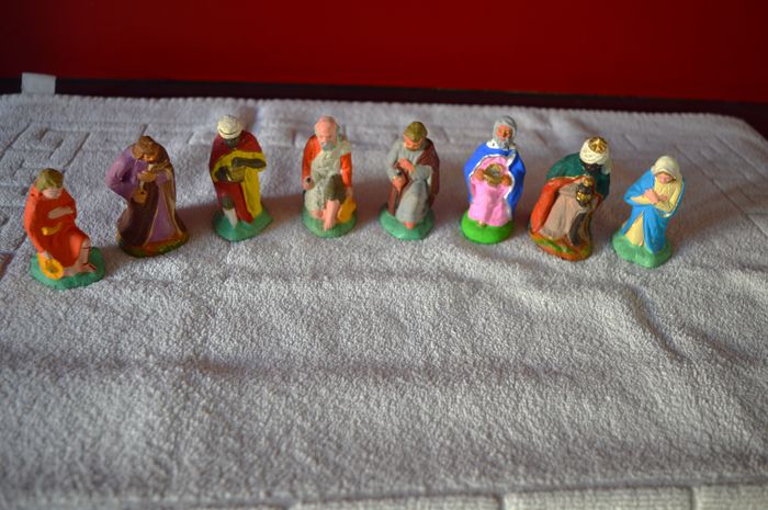 14 santons en argile