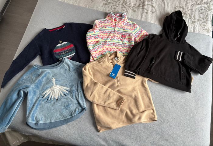 Lot 5 pulls hiver Okaïdi/Adidas/Ikks/McKinley