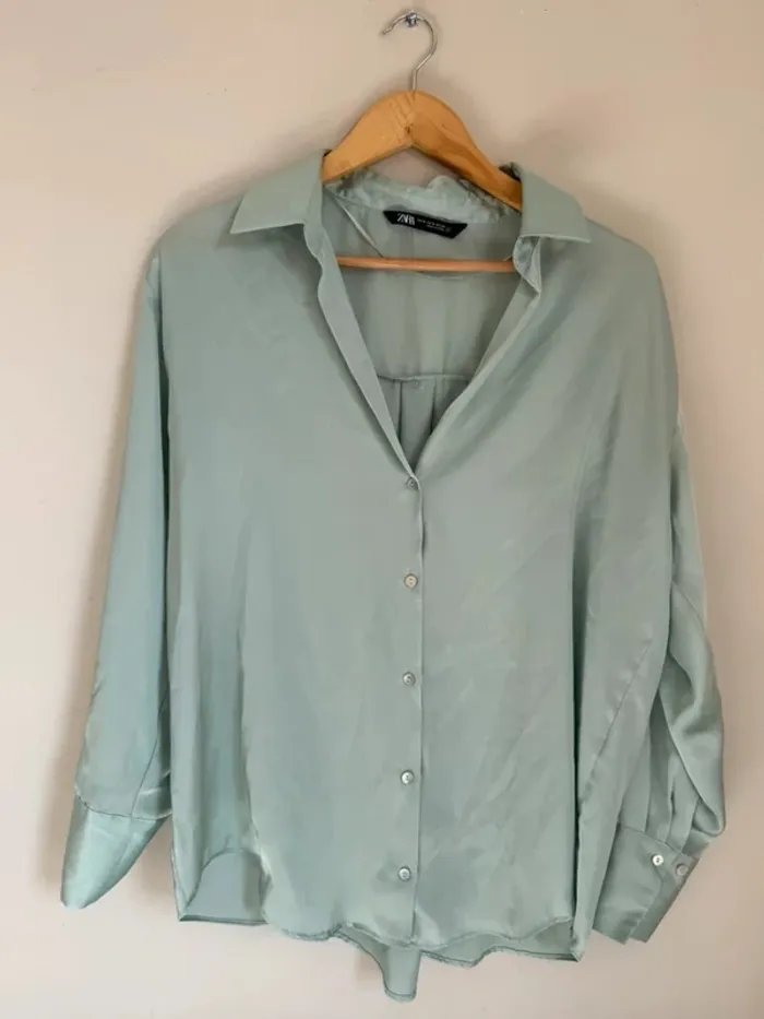 Chemise vert sauge