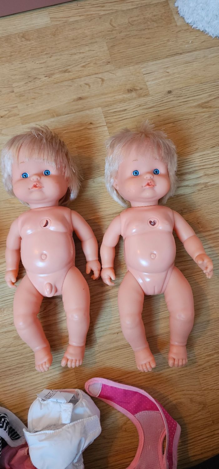 Poupées bébés jumeaux nenuco avec pots - photo numéro 7