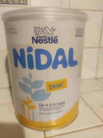 Lait Nidal DHA Nestlé neuf