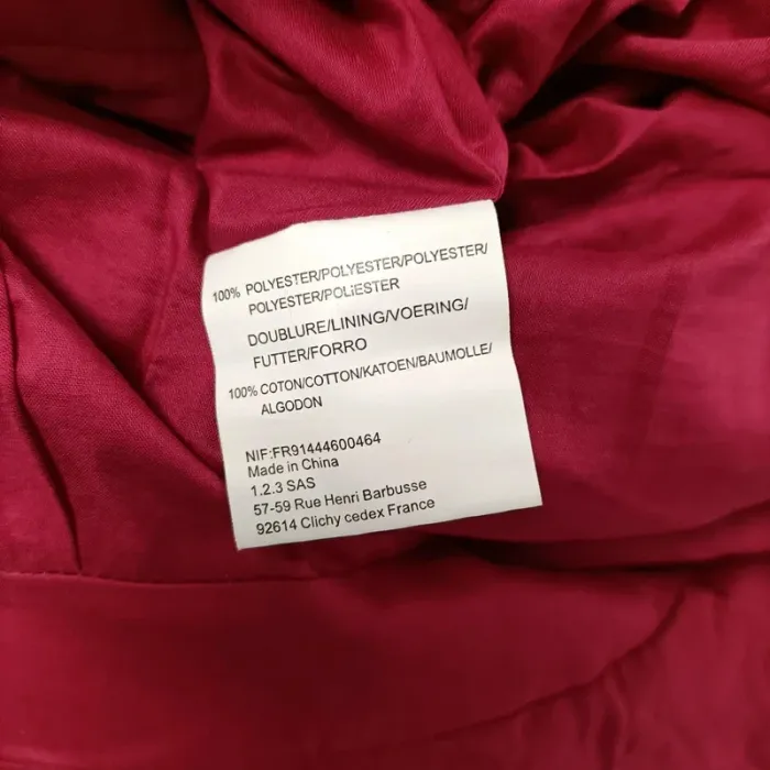Robe bordeaux midi style empire broderies dorées – 1.2.3 Paris – taille 36 A055 - photo numéro 11