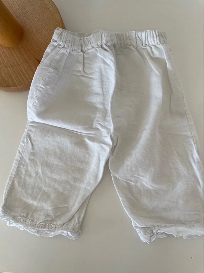 Pantalon blanc bébé - photo numéro 2