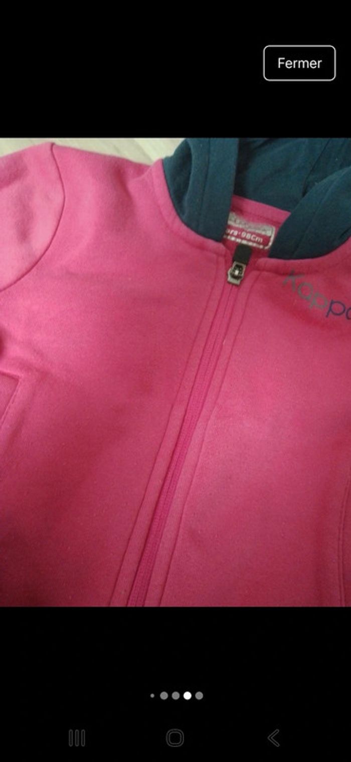 Jogging kappa rose taille 3 ans - photo numéro 7