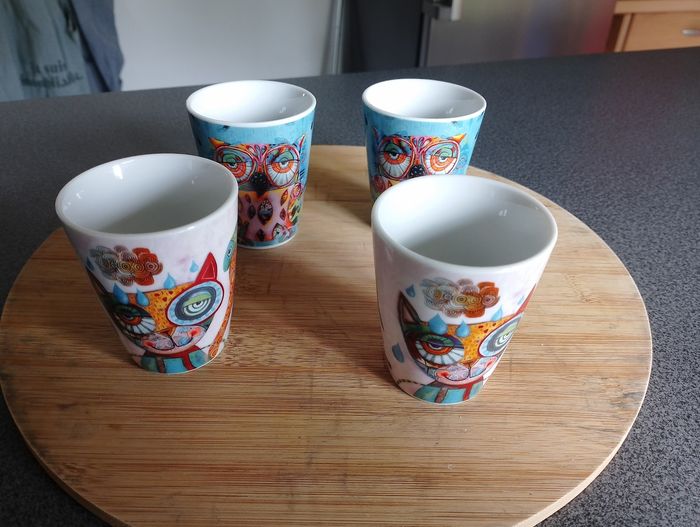 4 tasses à café Enesco - photo numéro 2