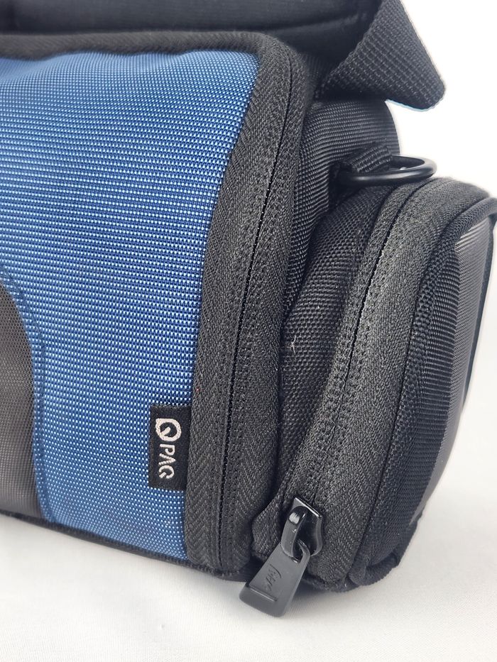 Sacoche Appareil Photo Q-PAC - 3 Compartiments - Bleu & Noir - photo numéro 3
