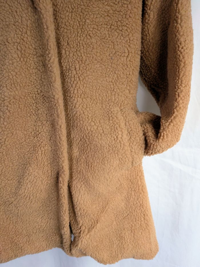 Manteau long femme marron / beige S doux - photo numéro 3