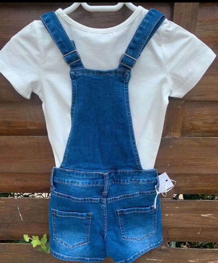 Salopette combishort jean 12 ans - photo numéro 2