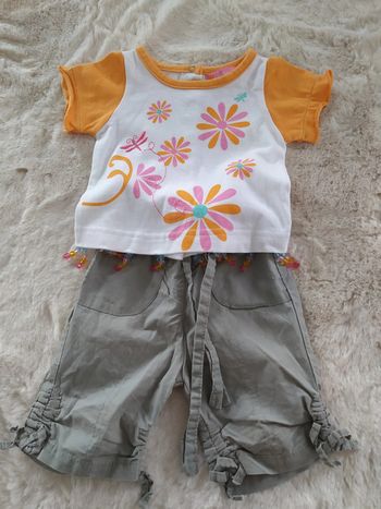 Ensemble été fille 1 mois