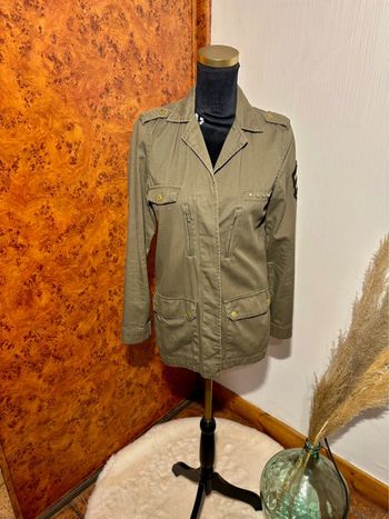 Veste militaire kaki Soft Grey La Redoute - Taille 36 - Style casual & tendance