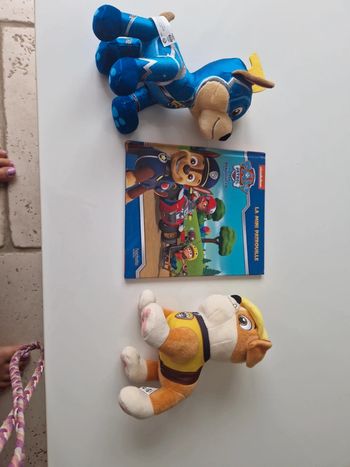 Lot paw patrol pat patrouille peluche livre super patrouille
