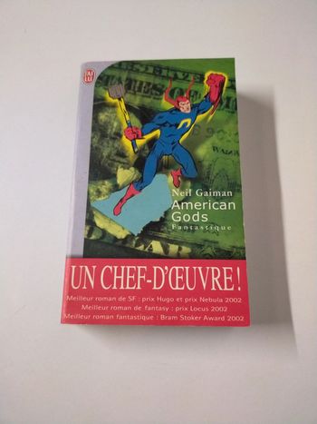 Livre Neil Gaiman American Golds Fantastique
