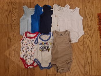 Lot de 8 body bretelles