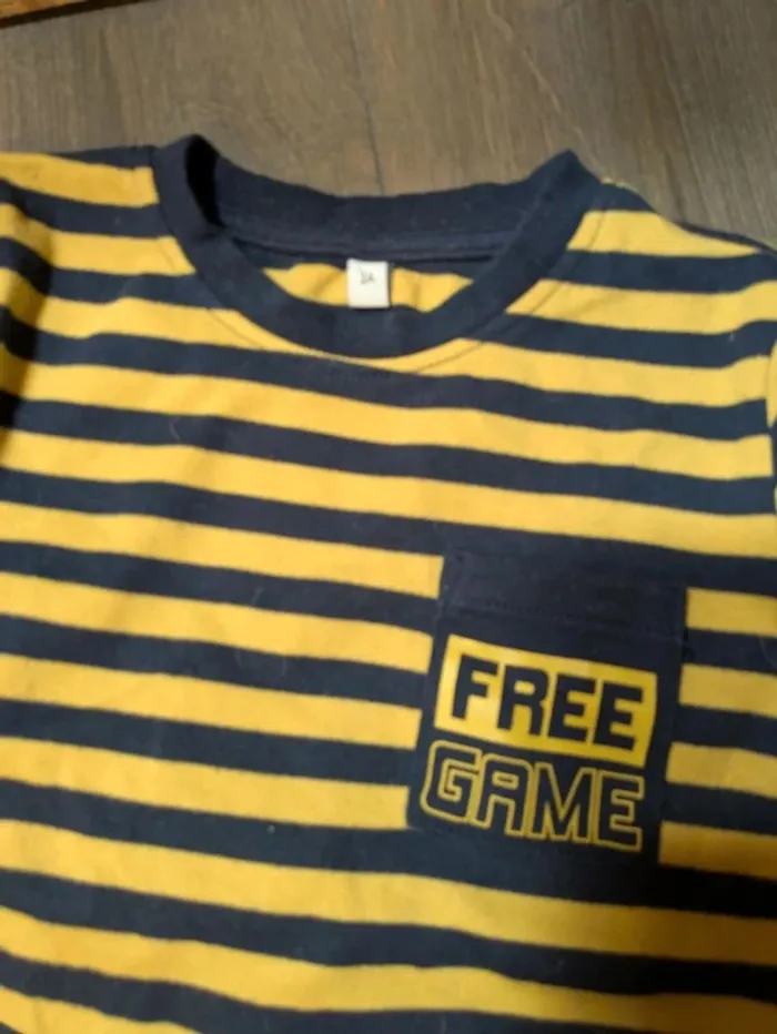 Lot de 2 Tshirt manches longues 3 ans free game - photo numéro 2