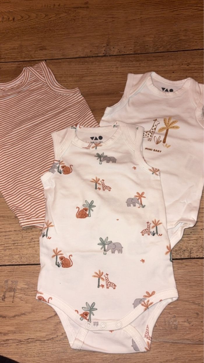 Lot bodys débardeur savane
