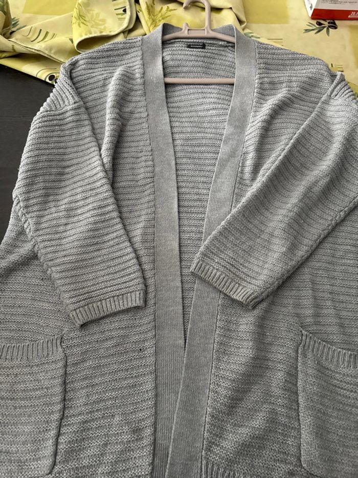 Veste laine grise grande taille femme - photo numéro 9