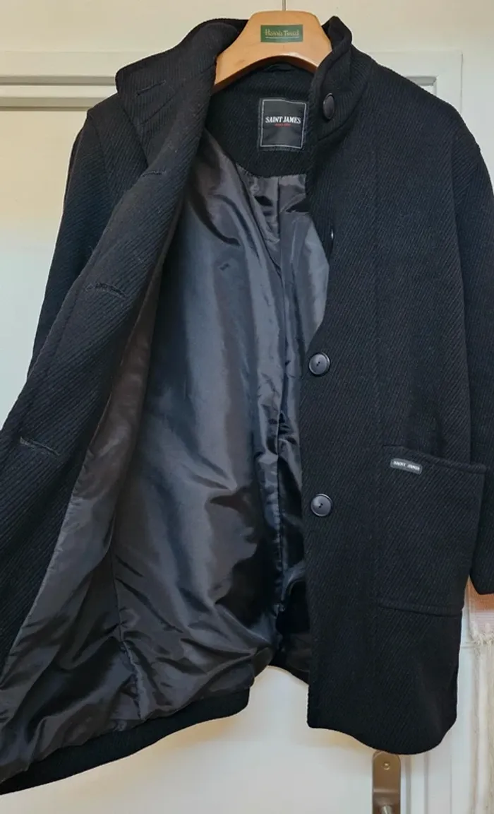 Manteau Caban Laine Saint James Taille 46 - photo numéro 3