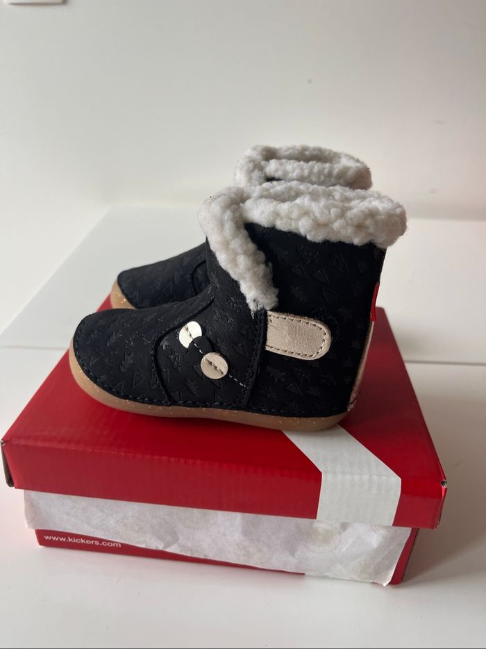 Bottine mi-haute marine kickers - photo numéro 6