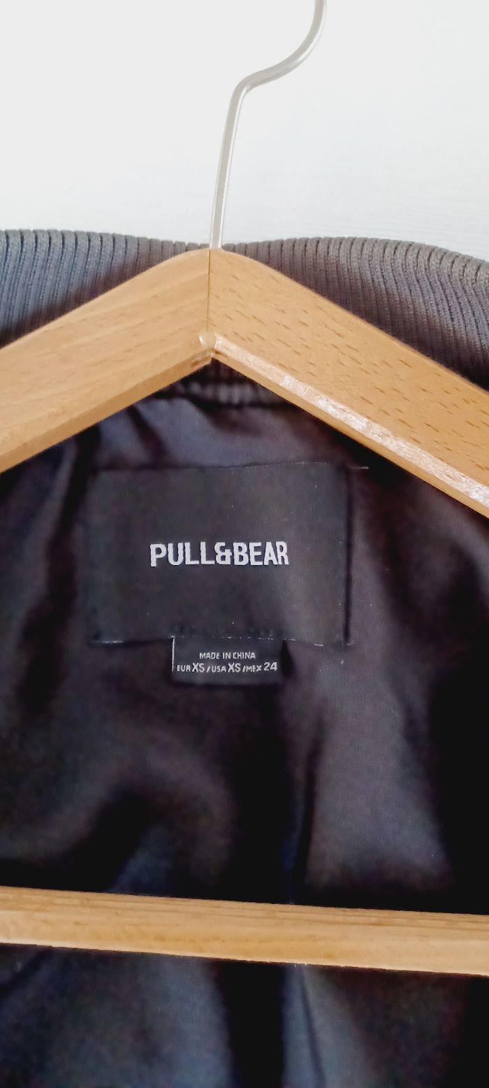Blouson bombers simili cuir taille xs pull bear - photo numéro 7