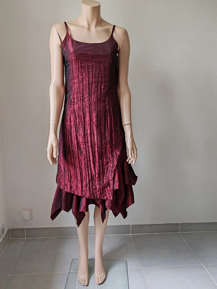 Robe de cérémonie bordeaux - photo numéro 4