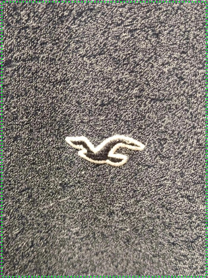 T-shirt Henley Hollister gris - photo numéro 2