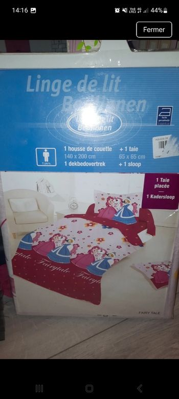 Linge de lit une personne 