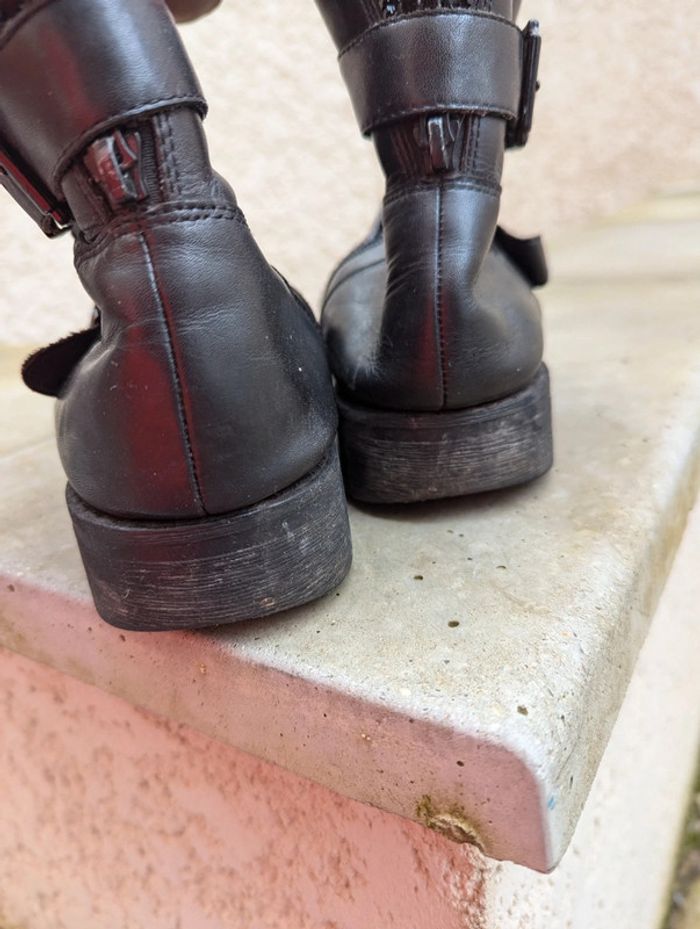 Bottines en cuir Minelli taille 40 - photo numéro 3