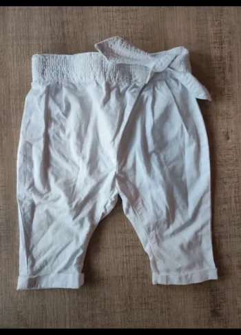 Sarouel blanc 6 mois