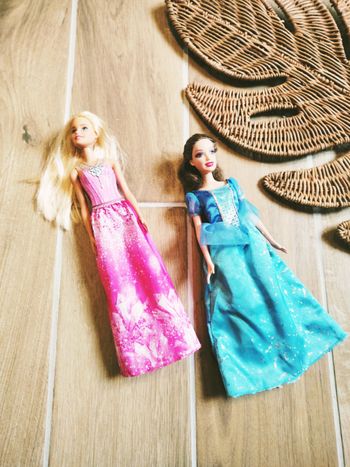 💕Lot de 2 Poupées Barbie Princesse  Dreamtopia et Princesse bleue marque Mattel (MMS)