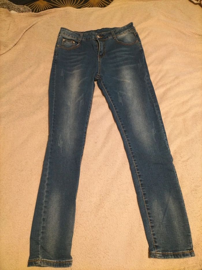 Pantalon effet jean