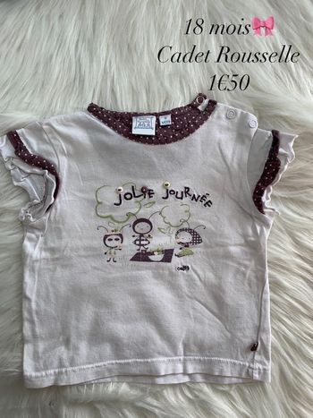 T-shirt 🎀 18 mois