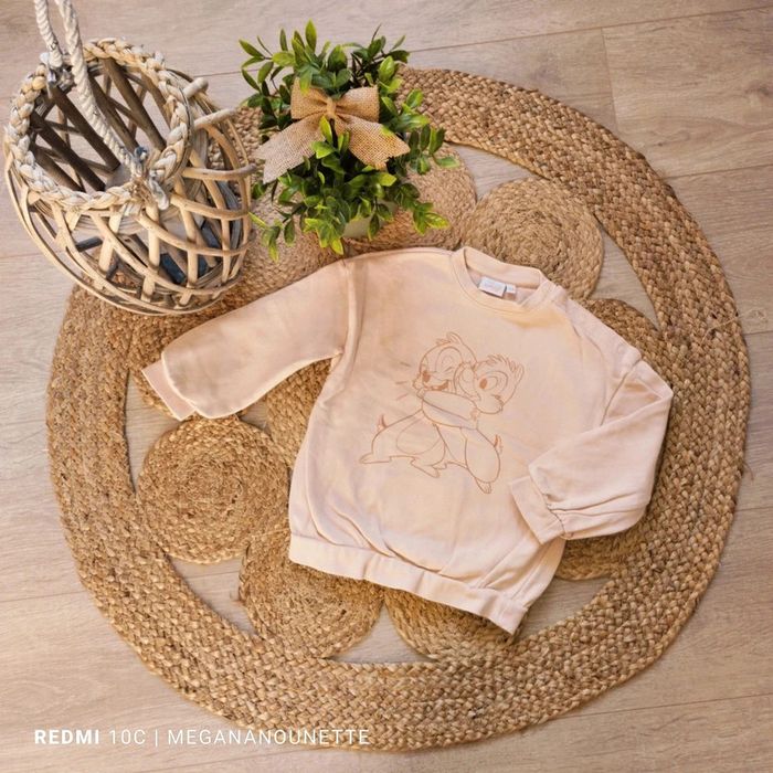🦋 C&A Disney Sweatshirt Pan Pan Bambi 3 ans 98 cm