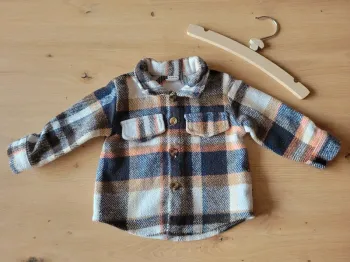 🤍 Chemise chaude bébé garçon – 12 mois🤍