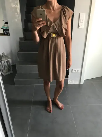 Robe H&M camel taille XS
