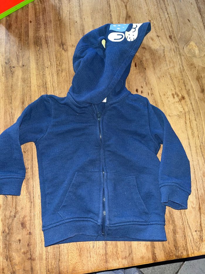 Gilet capuche garçon 18M