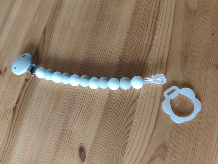 Attache sucette blanc gris Nattou - photo numéro 3