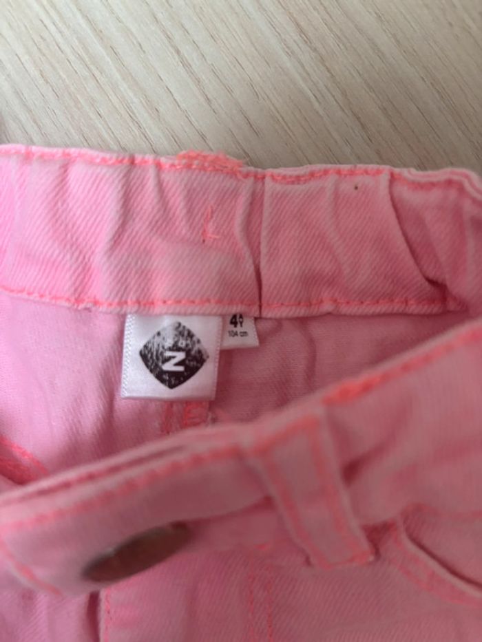 Short en jean rose Z taille 4 ans - photo numéro 3