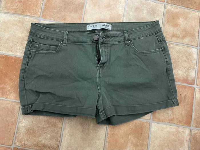 Short en jean kaki - photo numéro 3