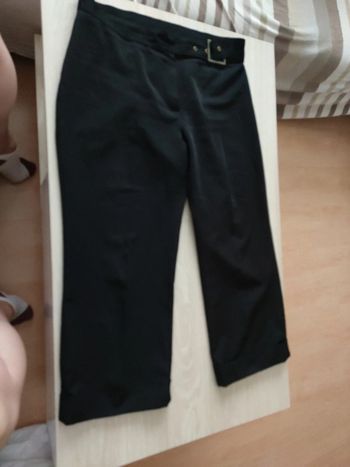 7/8eme noir pantalon tailleur