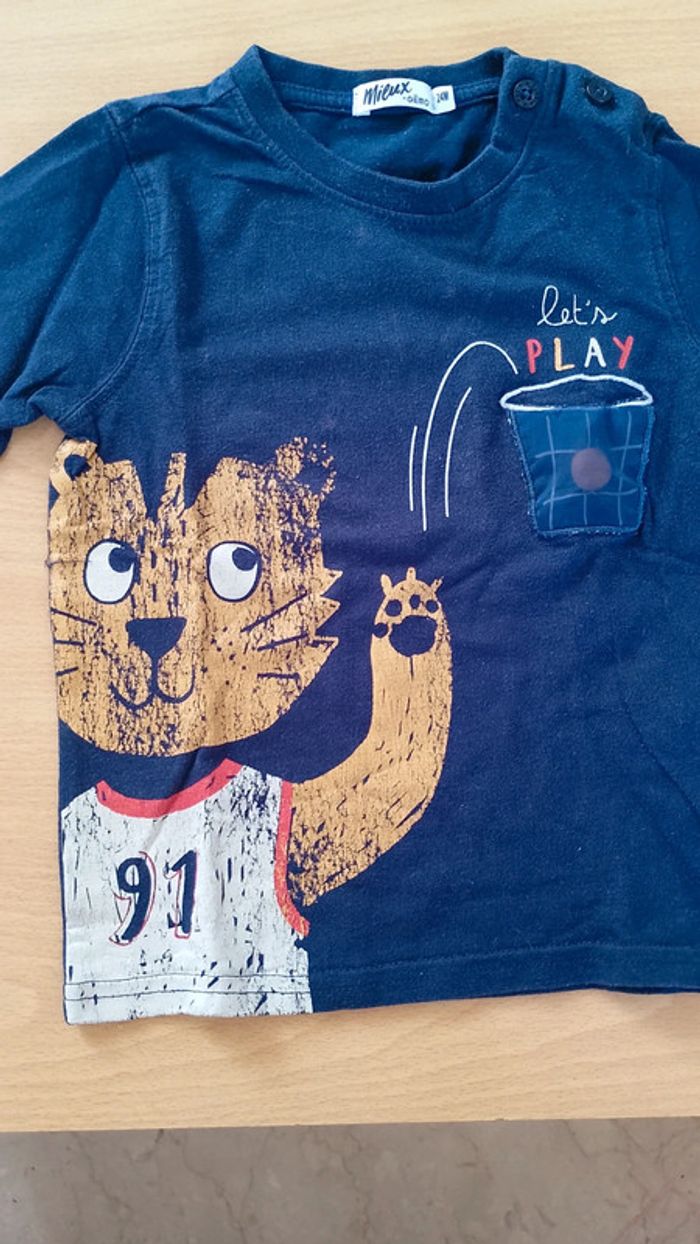 #manu_7896garcon2ans t shirt manches longues - photo numéro 2