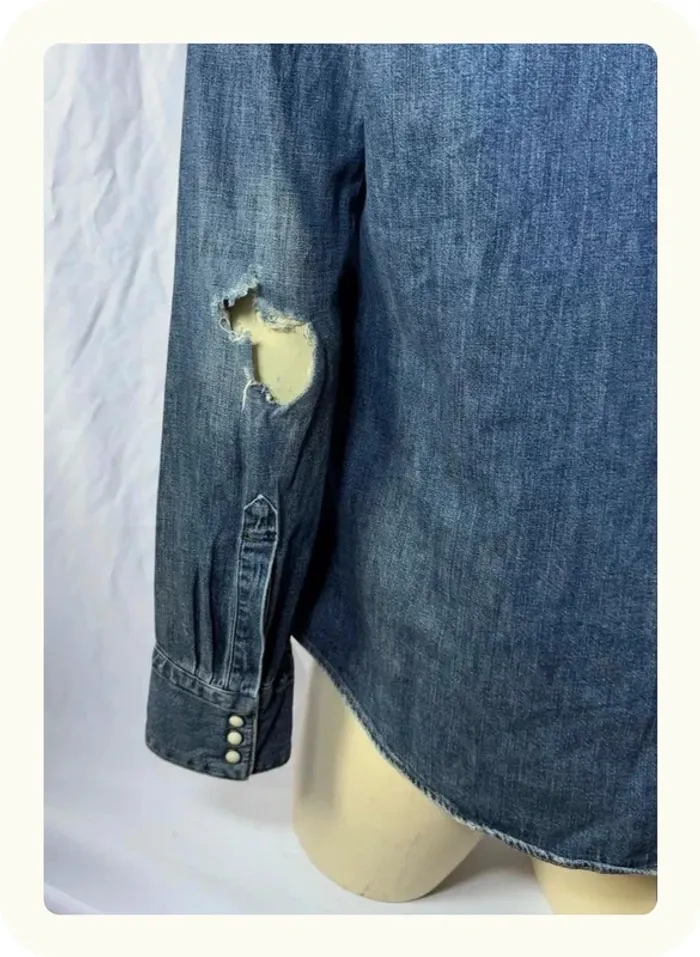 Chemise en jean manches longues homme Levi's Taille L - photo numéro 4